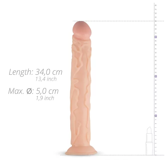Real Fantasy Shawn - ρεαλιστικό μεγάλο ομοίωμα πέους - 35cm - φυσικό χρώμα