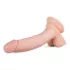 Real Fantasy Derek - ρεαλιστικό dildo με όρχεις - 22cm - φυσικό χρώμα
