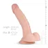 Real Fantasy Derek - ρεαλιστικό dildo με όρχεις - 22cm - φυσικό χρώμα
