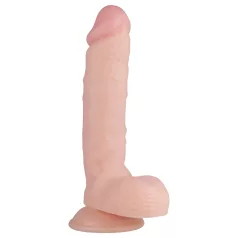   Real Fantasy Glynn - ρεαλιστικό δονητής με όρχεις - 25cm φυσικό χρώμα