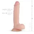 Real Fantasy Glynn - ρεαλιστικό δονητής με όρχεις - 25cm φυσικό χρώμα