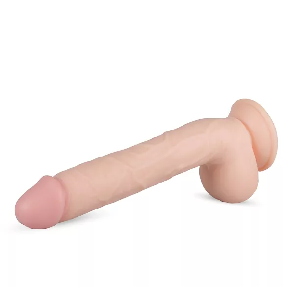 Real Fantasy Elvin - ρεαλιστικό δονητής με όρχεις - 28cm φυσικό χρώμα