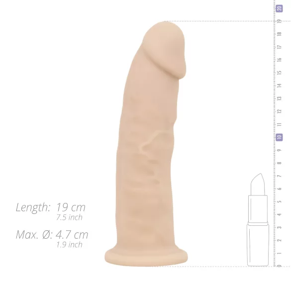 Real Fantasy Parker - ρεαλιστικό ομοίωμα πέους - 19cm - φυσικό χρώμα