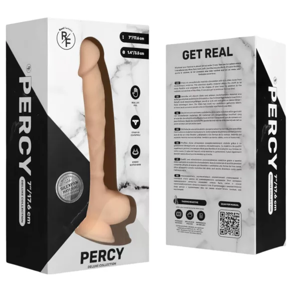 Real Fantasy Percy - ρεαλιστικό ομοίωμα πέους - 18cm - φυσικό χρώμα