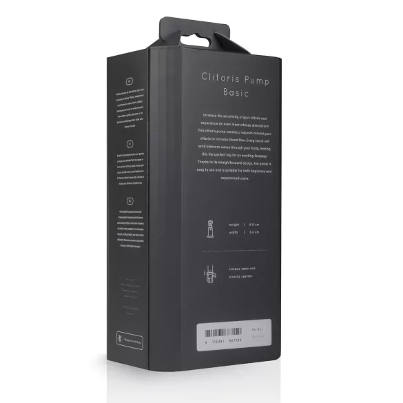 Saiz Basic - αντλία κλειτορίδας - διαφανές/μαύρο