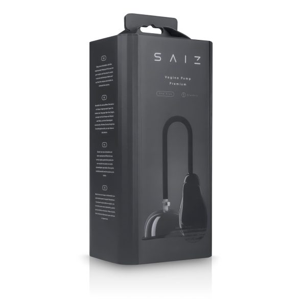 Saiz Premium - Αυτόματη αντλία αιδοίου (Διαφανές-Μαύρο)