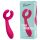 Easytoys Couple - επαναφορτιζόμενος, αδιάβροχος διπλός δονητής (ροζ)