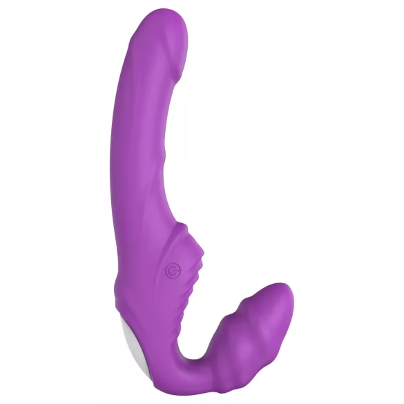 Dreamtoys Essentials - στράπλεσ στράπ-ον δονητής (μωβ)