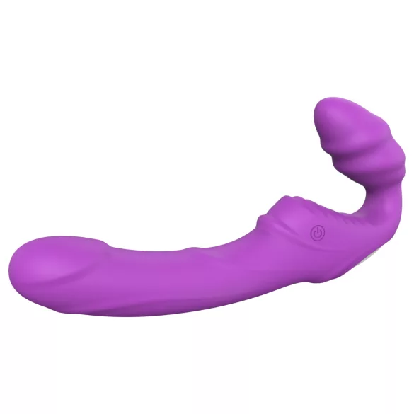 Dreamtoys Essentials - στράπλεσ στράπ-ον δονητής (μωβ)