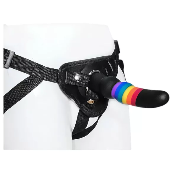 Colorful Love - strap-on ομοίωμα πέους - χρωματιστό - για ζευγάρια