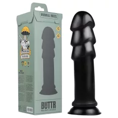   BUTTR - δονητής με βεντούζα - μαύρο - ρεαλιστικός dildo