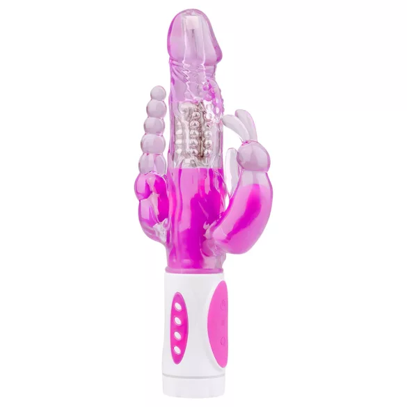 Easytoys Raving Rabbit - δονητής με 3 άκρα (ροζ)