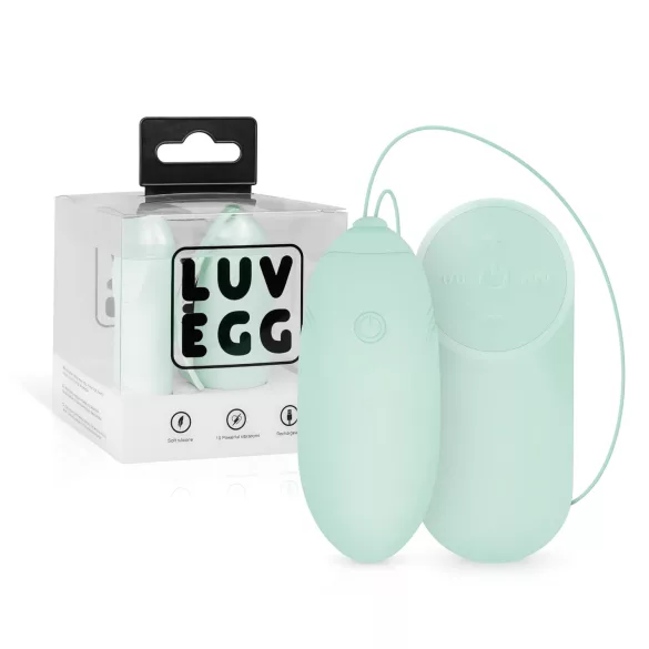 LUV EGG - δονητικό αυγό με τηλεχειριστήριο - επαναφορτιζόμενο - πράσινο