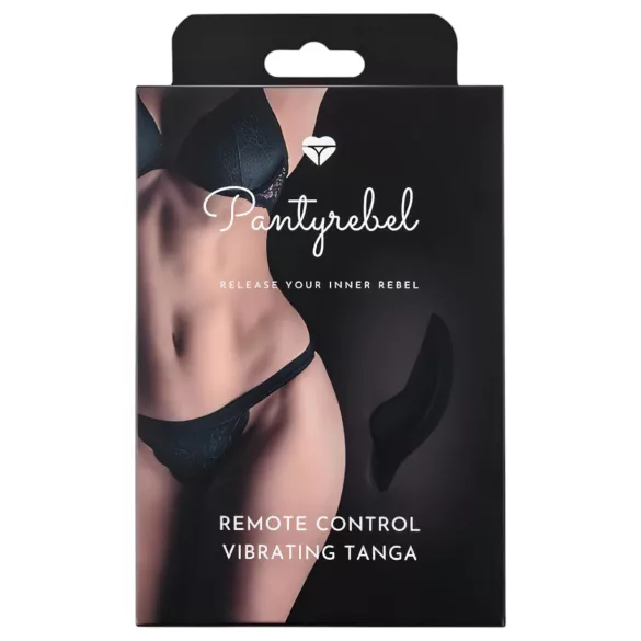 Pantyrebel - ασύρματο δονητικό μαύρο string με ραδιoσυχνότητα (S-L)