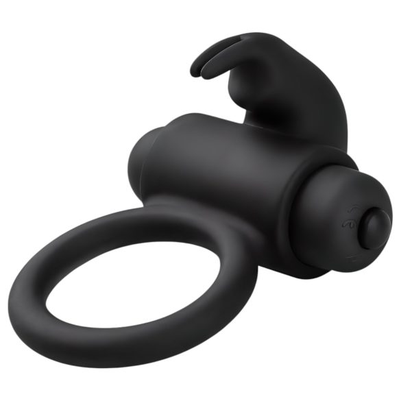 EasyToys Bunny - δονητικός δακτύλιος πέους (μαύρο)