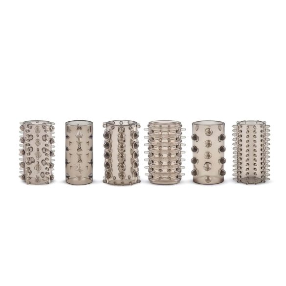 Easytoys - σετ επεκτάσεις πέους - γκρι - 6 τεμάχια