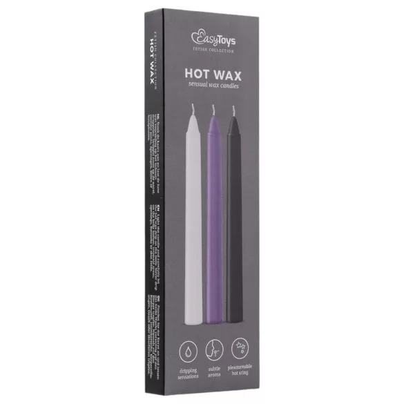 Sensual Hot Wax - BDSM κερί μασάζ σώματος σετ 3 τεμ