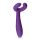 Easytoys Couple - επαναφορτιζόμενος, αδιάβροχος δονητής ζευγαριού (μωβ)