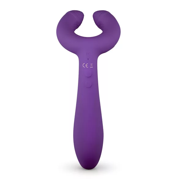 Easytoys Couple - δονητής ζευγαριού επαναφορτιζόμενος αδιάβροχος μοβ