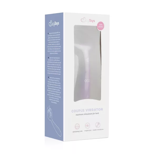 Easytoys Couple - δονητής ζευγαριού επαναφορτιζόμενος αδιάβροχος μοβ