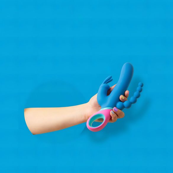 PMV20 Vice Double - δονητής τριπλής διέγερσης με περιστροφή - μπλε