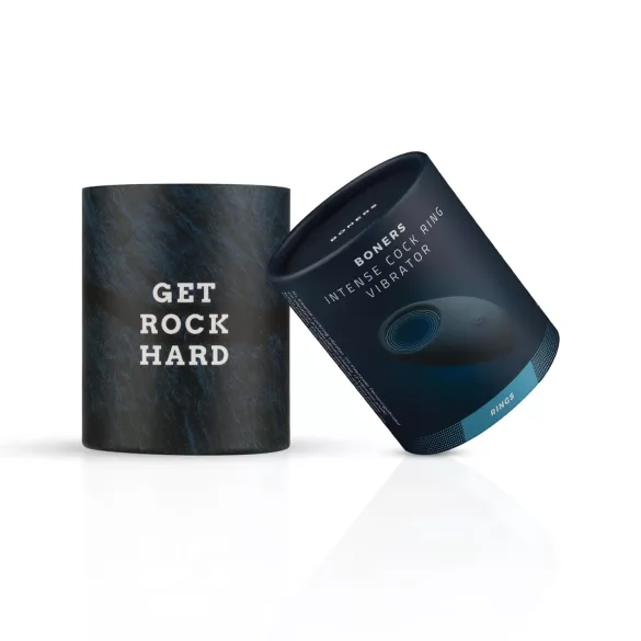Boners - δονητικό δαχτυλίδι πέους επαναφορτιζόμενο αδιάβροχο γκρι