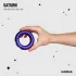 Hueman Saturn - δονητικό δαχτυλίδι πέους επαναφορτιζόμενο αδιάβροχο - μωβ