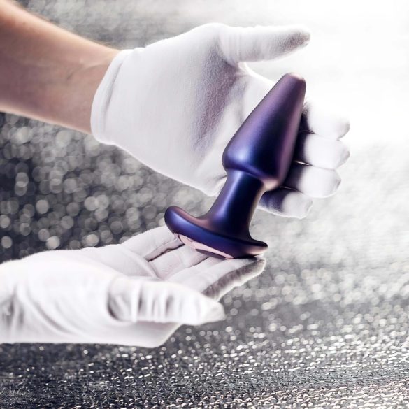 Hueman Meteoroid - ραδιόφωνο, περιστρεφόμενο μαργαριταρένιο πρωκτικό δονητής (μωβ)