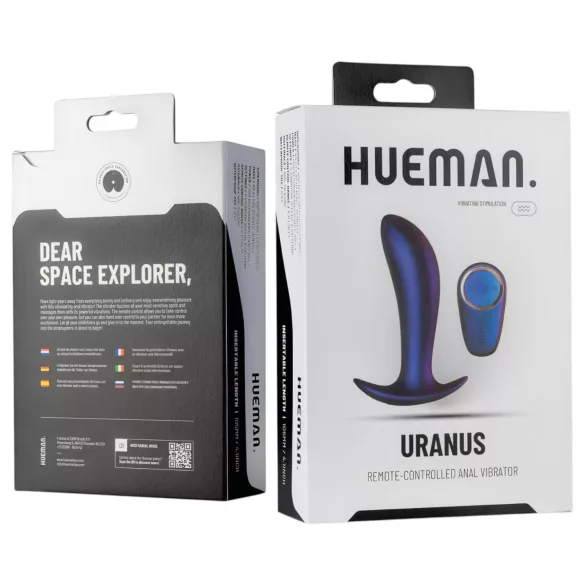Hueman Uranus - δονούμενο πρωκτικό παιχνίδι ασύρματο επαναφορτιζόμενο μοβ