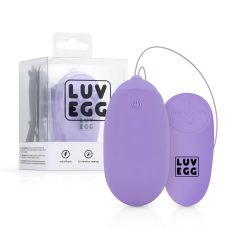   LUV EGG - δονούμενο αυγό με τηλεχειριστήριο, επαναφορτιζόμενο - μωβ, XL