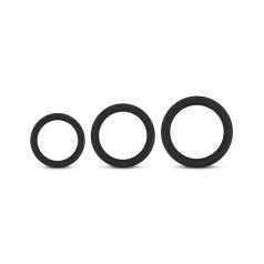   Easytoys - σετ δαχτυλίδια πέους - 3 τεμάχια - μαύρο