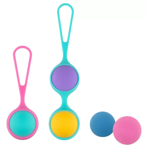 PMV20 Vita - σετ ρυθμιζόμενες μπάλες kegel - πολύχρωμο για γυναίκα