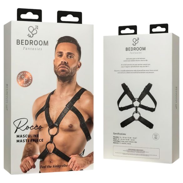 Bedroom Fantasies Rocco - γυναικείο τοπ εσώρουχο δαντέλα - μαύρο S-XL