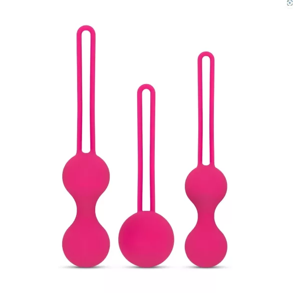 Easytoys - σετ μπάλες Kegel - 3 τεμάχια - ροζ