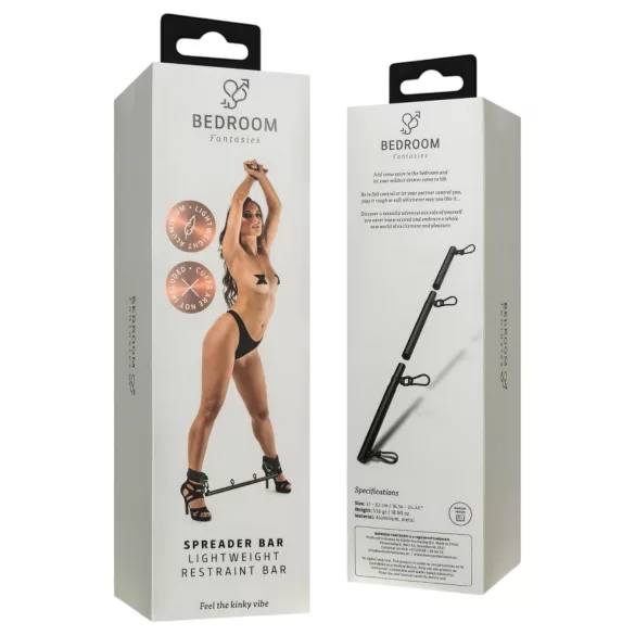 Bedroom Fantasies - διαχωριστική μπάρα ποδιών ρυθμιζόμενη - μαύρο