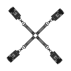   Bedroom Fantasies - δεσμά αστραγάλου και καρπού - δέρμα - μαύρο