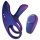 Hueman Infinity Ignite - δακτύλιος πέους και όρχεων με δόνηση (μοβ)