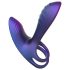 Hueman Infinity Ignite - δακτύλιος πέους και όρχεων με δόνηση (μοβ)