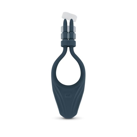 Boners - δονητικό ρυθμιζόμενο δαχτυλίδι πέους - μπλε