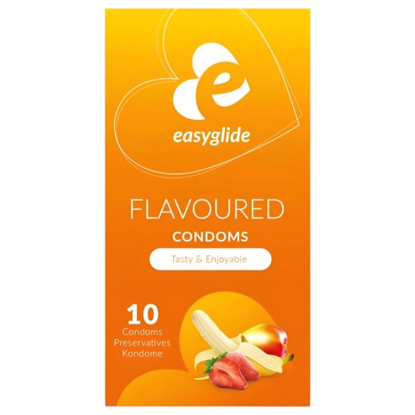 EasyGlide Flavoured - προφυλακτικά με γεύση φρούτων (10τεμ)