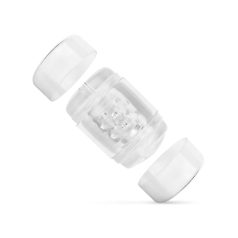   FPPR. - διπλό ανδρικό αυνανιστήρι - αιδοίο & στόμα - διαφανές