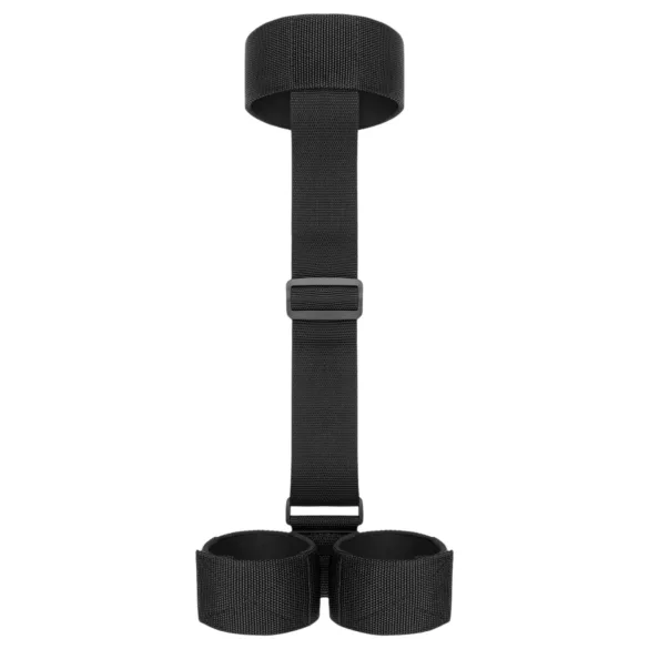 Bedroom Fantasies - σετ λαιμοδέτης και χειροπέδες - μαύρο - BDSM αξεσουάρ