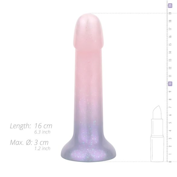 EasyToys Mermaid - δονητής γκλίτερ - σιλικόνη 15cm ροζ