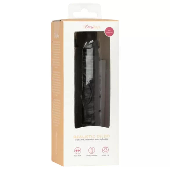 Easytoys - ρεαλιστικό ομοίωμα πέους - 12 εκ - μαύρο
