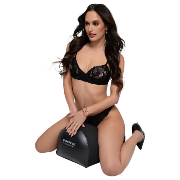 Bedroom Fantasies - φουσκωτό μαξιλάρι σεξ με θήκη δονητή - μαύρο