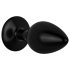 Easytoys Anal Collection - πρωκτική σφήνα με διαμάντι - S (μαύρο)