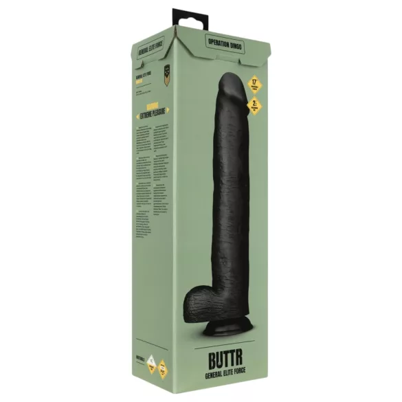 BUTTR Operation Dingo - μεγάλο ρεαλιστικό ομοίωμα πέους - 43cm μαύρο