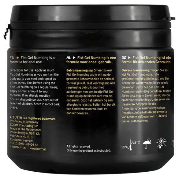 BUTTR - γέλη για fisting με αναισθητικό - 500ml