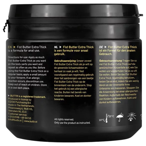 BUTTR - λιπαντικό για fisting - ενισχυμένη φόρμουλα - 500ml