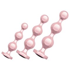   Rosy Gold - σετ πρωκτικών δονητών - ροζ χρυσό